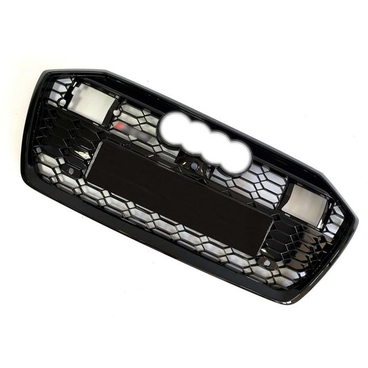 RS-style front grille (with ACC, black) for Audi A6 C8 2018- - image 1