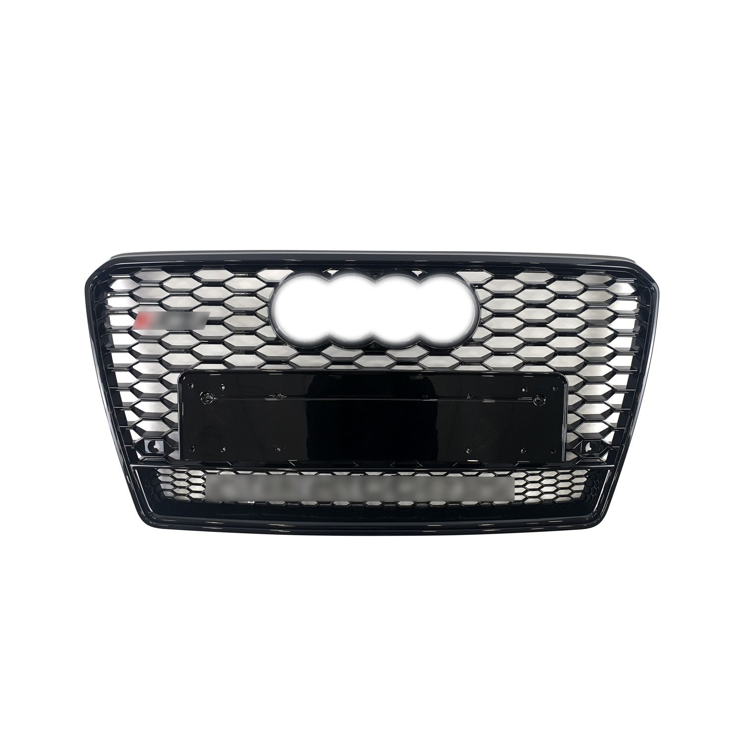Front Grille RS-Style with Quattro Emblem (2010-2014, black) for Audi A7 2010-2018 - image 1