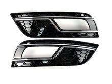 RS-Style fog light grilles (2012-2015, 2 pcs, Black) for Audi A4 B8 2007-2015 - image 2