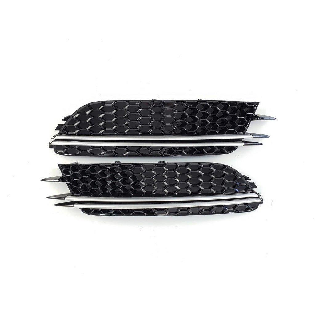 RS-Style fog light grilles (2011-2014, 2 pcs, Black) for Audi A6 C7 2011-2017 - image 2
