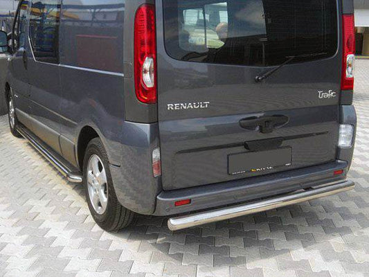 Rear protection AK002 (stainless steel) for Renault Trafic 2001-2015 - Reelken Auto