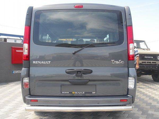 Rear protection AK002 (stainless steel) for Renault Trafic 2001-2015 - Reelken Auto