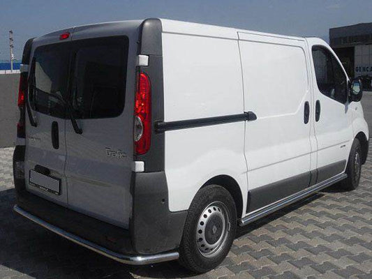 Back protection with angles (stainless) for Renault Trafic 2001-2015 - Reelken Auto