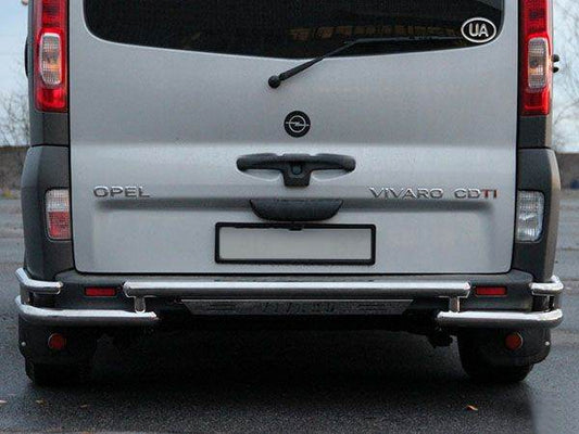 Rear protection AK-Special (stainless steel) for Renault Trafic 2001-2015 - Reelken Auto