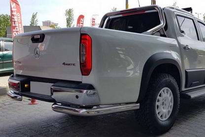 Rear protection bar AK003 (2018-2022, stainless steel) for Ford Ranger 2011-2022 - image 1