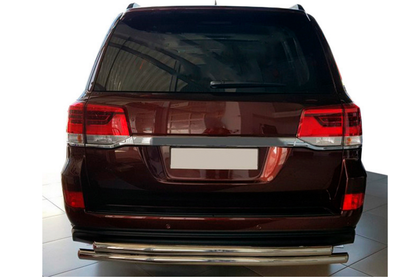 Rear Guard AK002-double (2 pcs, stainless steel) for Toyota Land Cruiser 200 2007-2021 - image 1
