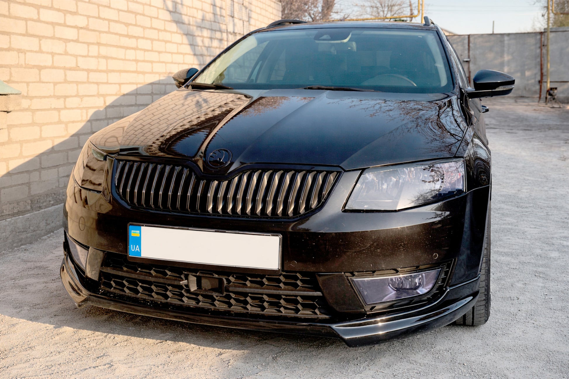 Front lip DPT V-1 (2013-2017, primed) for Skoda Octavia III A7 2013-2019 - image 2
