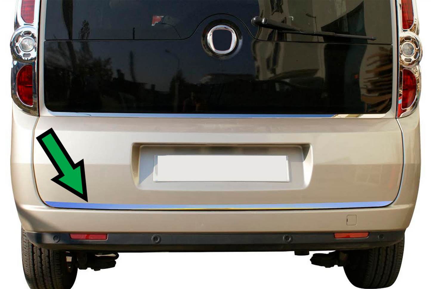 Trunk Lid Edge Trim Stainless Steel for Fiat Doblo II 2010-2022 - image 2