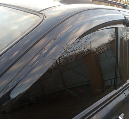 Window Deflectors (4 pcs, Sunplex Sport) for Kia Sorento I BL 2002-2009 - image 1