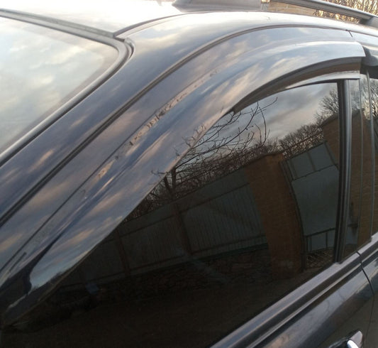 Window Deflectors (4 pcs, Sunplex Sport) for Kia Sorento I BL 2002-2009 - image 1