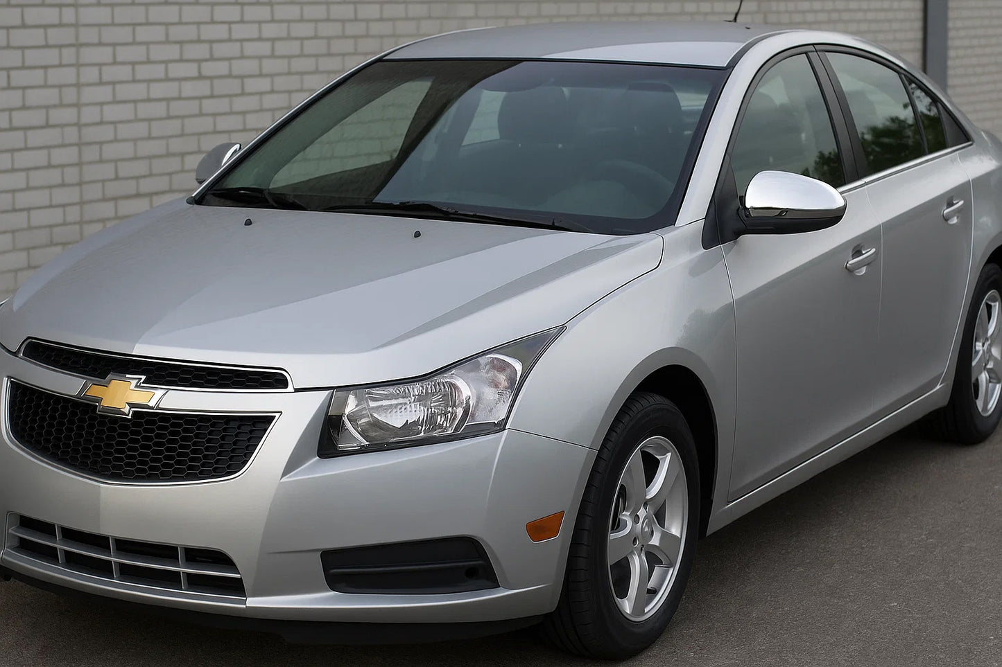 Mirror Covers (2 pcs, Stainless Steel) for Chevrolet Cruze 2009-2015 - image 1