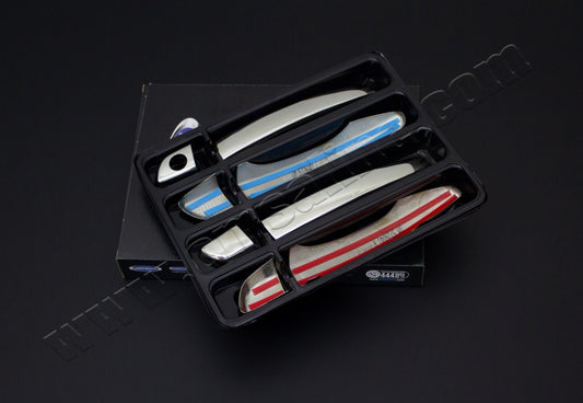 Door Handle Covers OmsaLine (4 pcs, Stainless Steel) for Citroen C-4 Picasso 2013-2022 - image 2