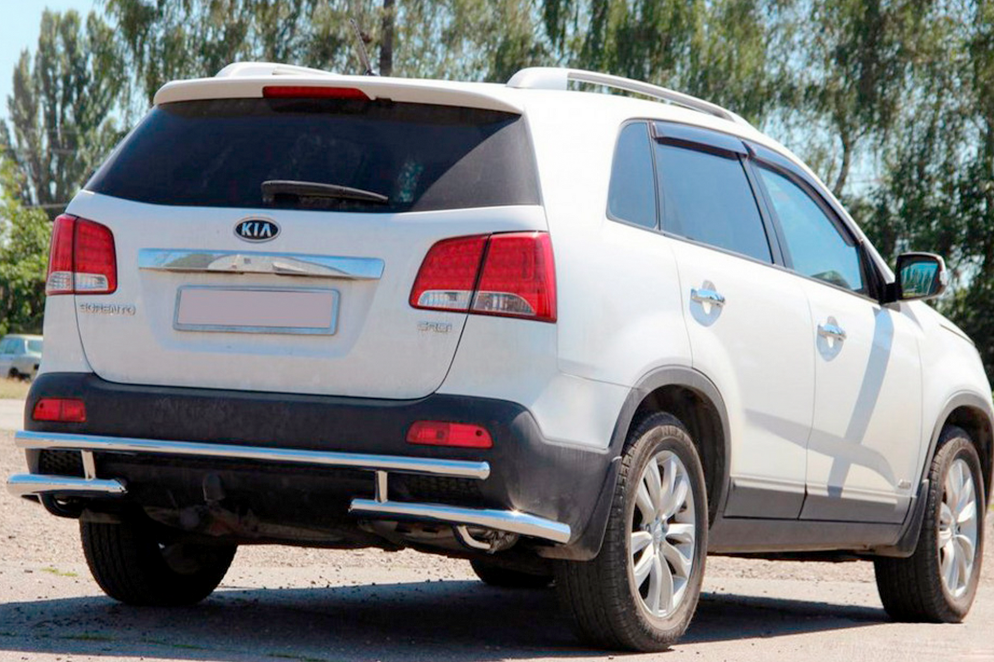Rear Bar AK003-2 (Stainless Steel) for Kia Sorento II XM 2009-2014 - image 1