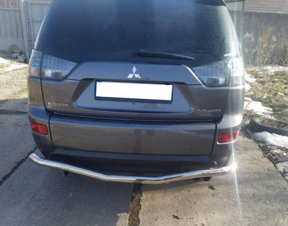 Rear protection D125201 (stainless steel) for Mitsubishi Outlander 2006-2012 - Reelken Auto