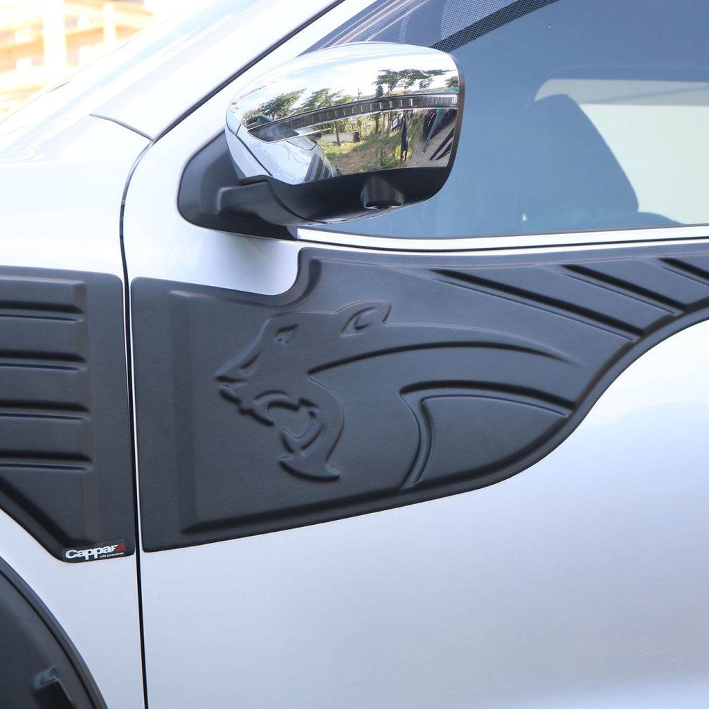 Molding on the top of the door (6 pcs, ABS) for Nissan Navara/NP300 2016- - Reelken Auto