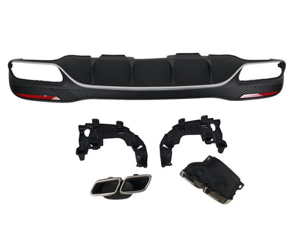 Rear diffuser for GLE (GLE63 design) for Mercedes GLE/ML сlass W166 2011-2018 - image 2
