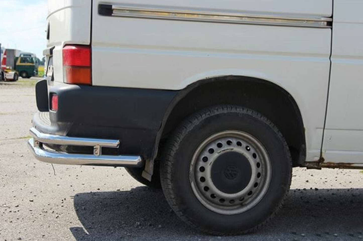 Rear double corner bars AK003-Double (2 pcs, stainless steel) for Volkswagen T4 Caravelle/Multivan 1990-2003 - image 3