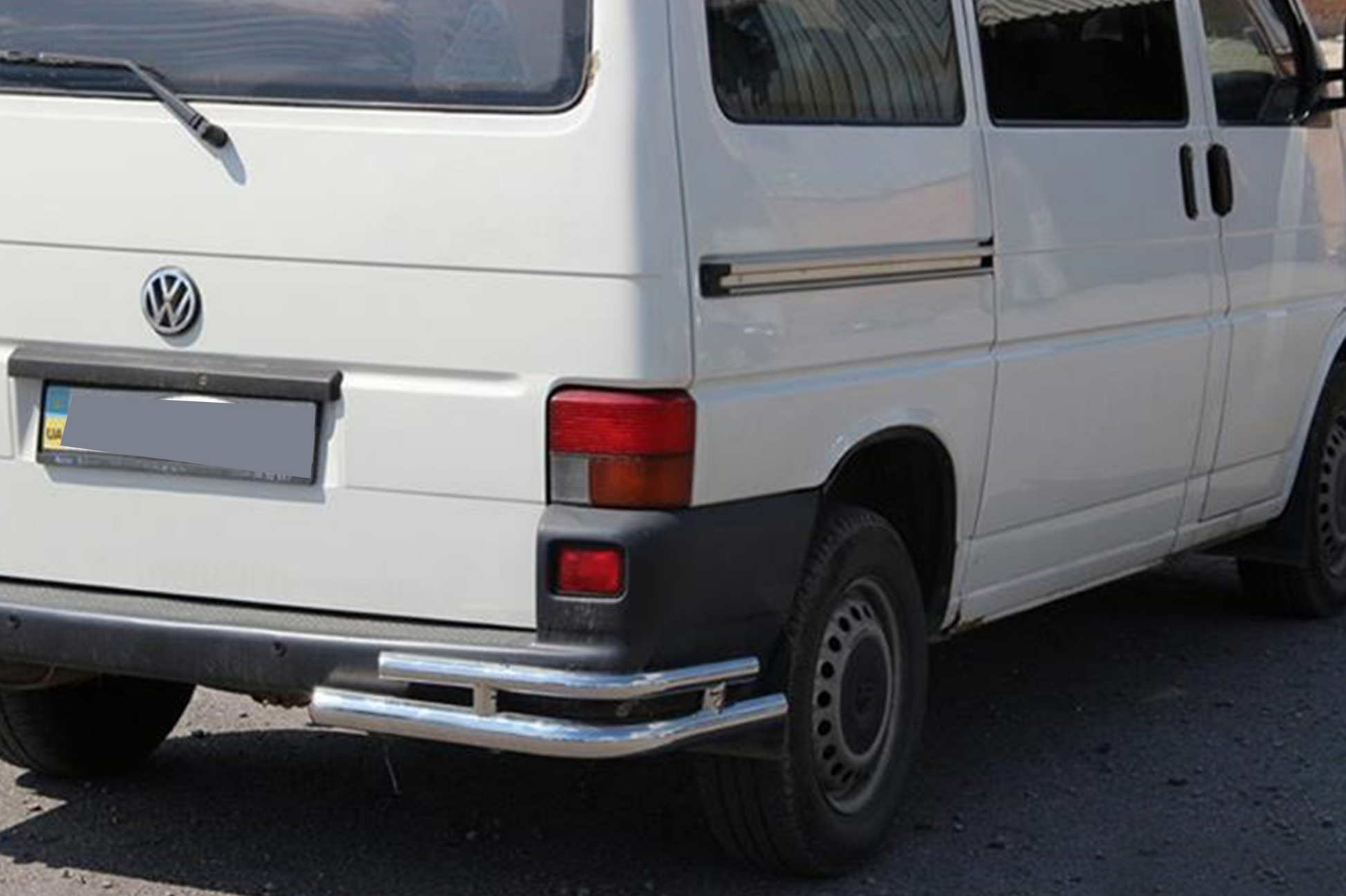 Rear double corner bars AK003-Double (2 pcs, stainless steel) for Volkswagen T4 Caravelle/Multivan 1990-2003 - image 4