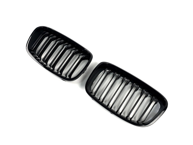 Kidney Grilles M-Look (2011-2014, Gloss Black) for BMW 1 Series F20/F21 2011-2019 - image 4