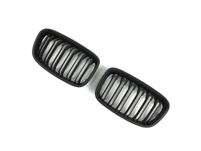 M-Look Kidney Grilles (2011-2014, Matte Black) for BMW 1 Series F20/F21 2011-2019 - image 3