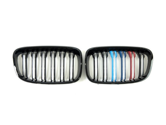 Kidney Grilles M-Look (2011-2014, M-Color) for BMW 1 Series F20/F21 2011-2019 - image 2