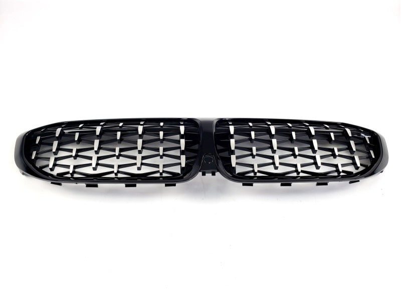 Diamond Silver Kidney Grilles (2018-2022, black trim) for BMW 3 Series G20/G21 2018- - image 4