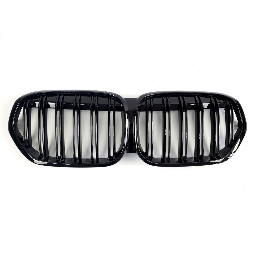 Kidney Grilles M-Look (2020-2022, Gloss Black) for BMW X1 F48 2015-2022 - image 2
