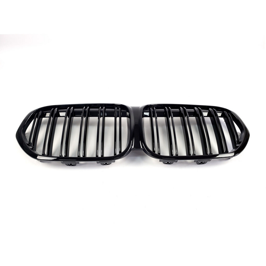 Kidney Grilles M-Look (2020-2022, Gloss Black) for BMW X1 F48 2015-2022 - image 4