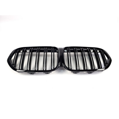 Kidney Grilles M-Look (2020-2022, Gloss Black) for BMW X1 F48 2015-2022 - image 4