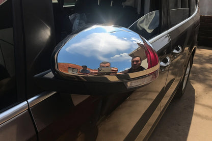 Mirror Covers (2 pcs, Stainless Steel) for Volkswagen Sharan 2010-2023 - image 4