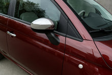 Mirror Covers (2 pcs, Stainless Steel, Carmos) for Fiat 500/500L 2013-2022 - image 1