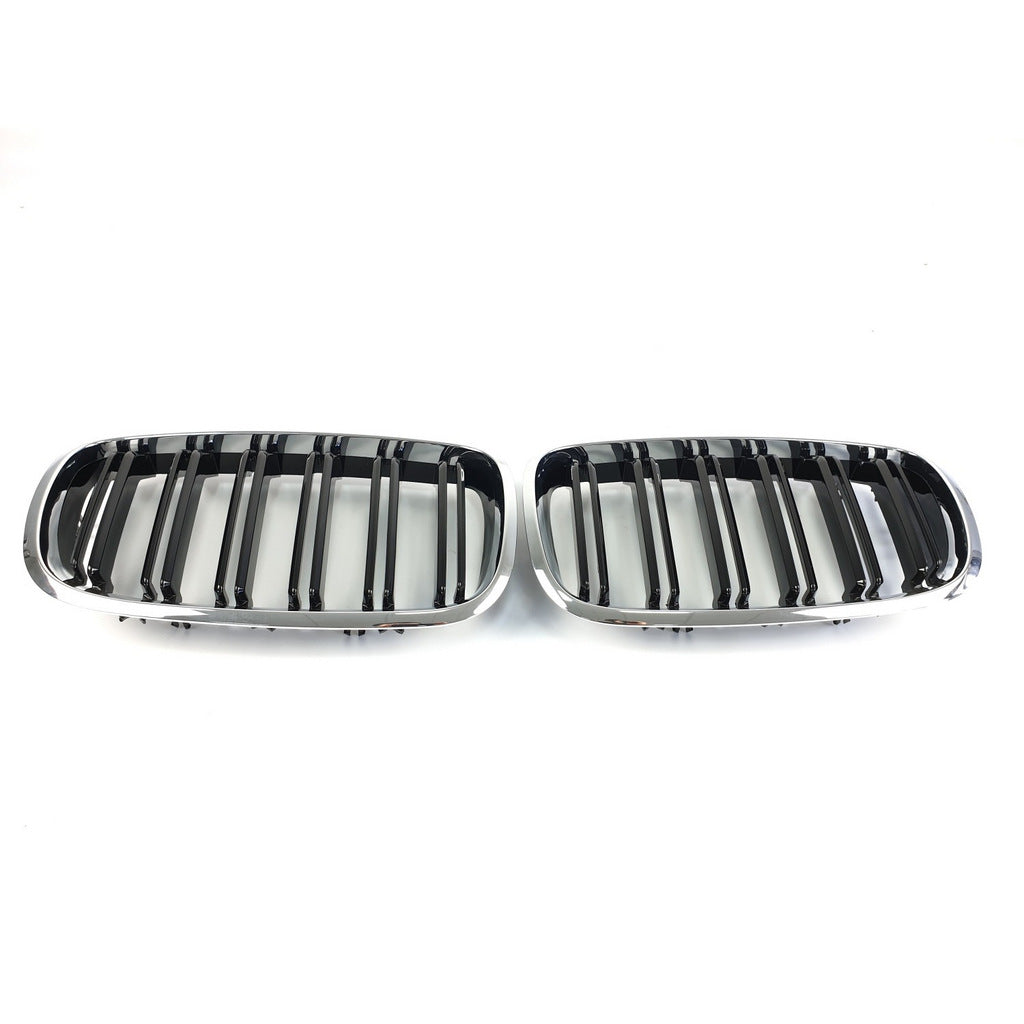 Kidneys M-Look (Gloss Black with Chrome Trim) for BMW X6 E71 2008-2014 - image 6
