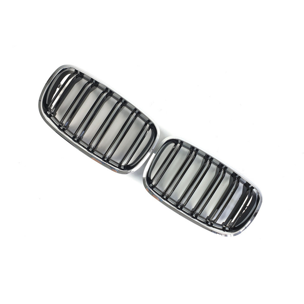 Kidneys M-Look (Gloss Black with Chrome Trim) for BMW X5 E70 2007-2013 - image 5
