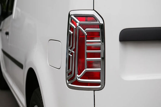 Chrome Tail Light Covers (2 pcs, plastic) for Volkswagen Caddy 2015-2020 - image 1
