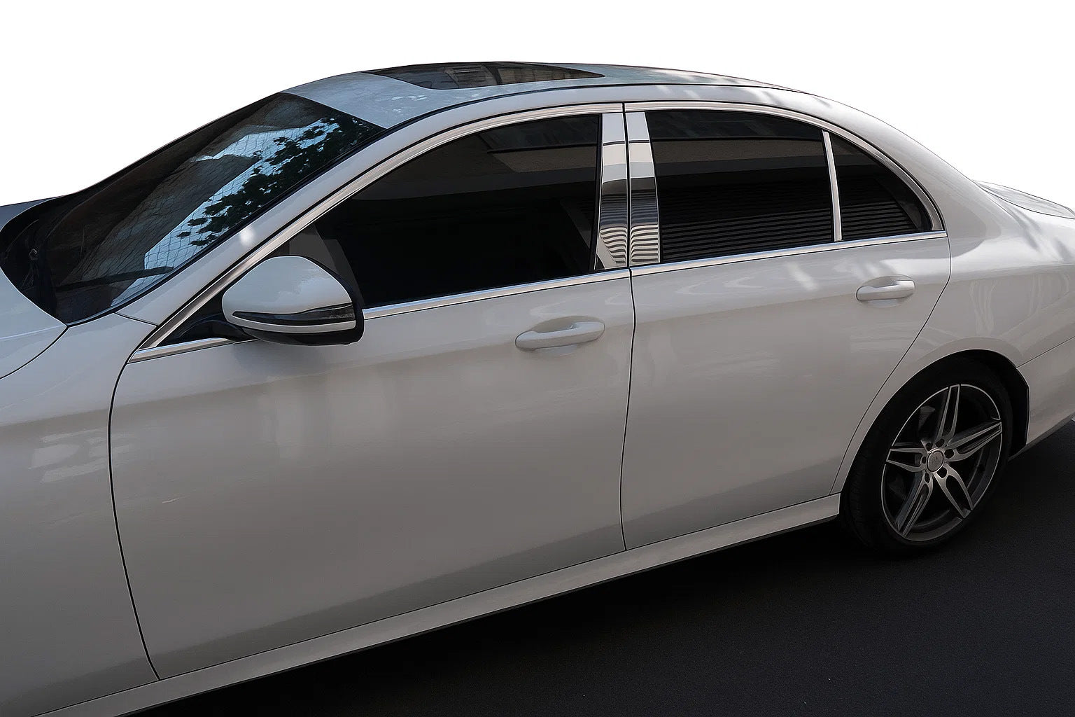Stainless Steel Pillar Covers for Mercedes E-сlass W213 2016-2023 - image 1