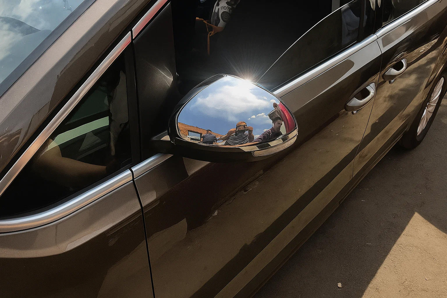 Mirror Covers (2 pcs, Stainless Steel) for Volkswagen Sharan 2010-2023 - image 3