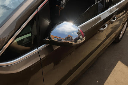 Mirror Covers (2 pcs, Stainless Steel) for Volkswagen Sharan 2010-2023 - image 3