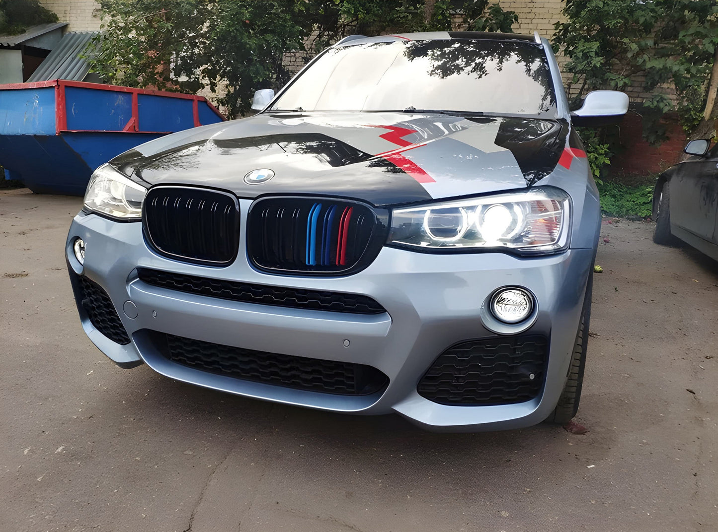 Kidney Grilles M-Look (2014-2018, M-Color) for BMW X3 F25 2011-2018 - image 1