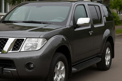 Mirror Covers (2 pcs, Stainless Steel) for Nissan Pathfinder R51 2005-2014 - image 1