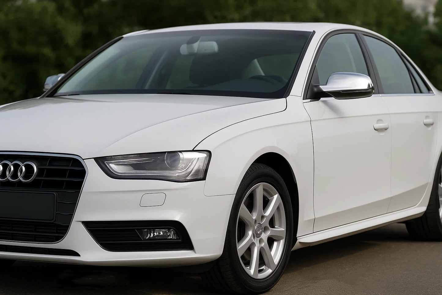 Mirror Covers 2010-2015 (2 pcs, Stainless Steel) for Audi A4 B8 2007-2015 - image 3