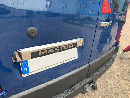 Stainless steel trim above license plate for Renault Master 2011-2023 - image 3