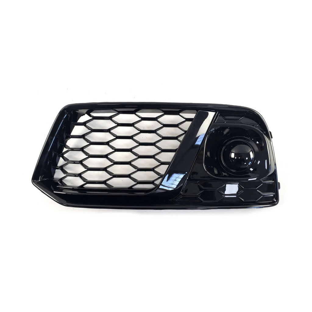Fog light grilles with fog lamp RS-Style (2017-2020, 2 pcs, Black) for Audi Q5 2017-2025 - image 3