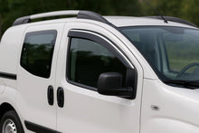 Window Deflectors with Chrome Trim Niken Luxury (2021+, 2 pcs) for Fiat Fiorino/Qubo 2008-2024 - image 1