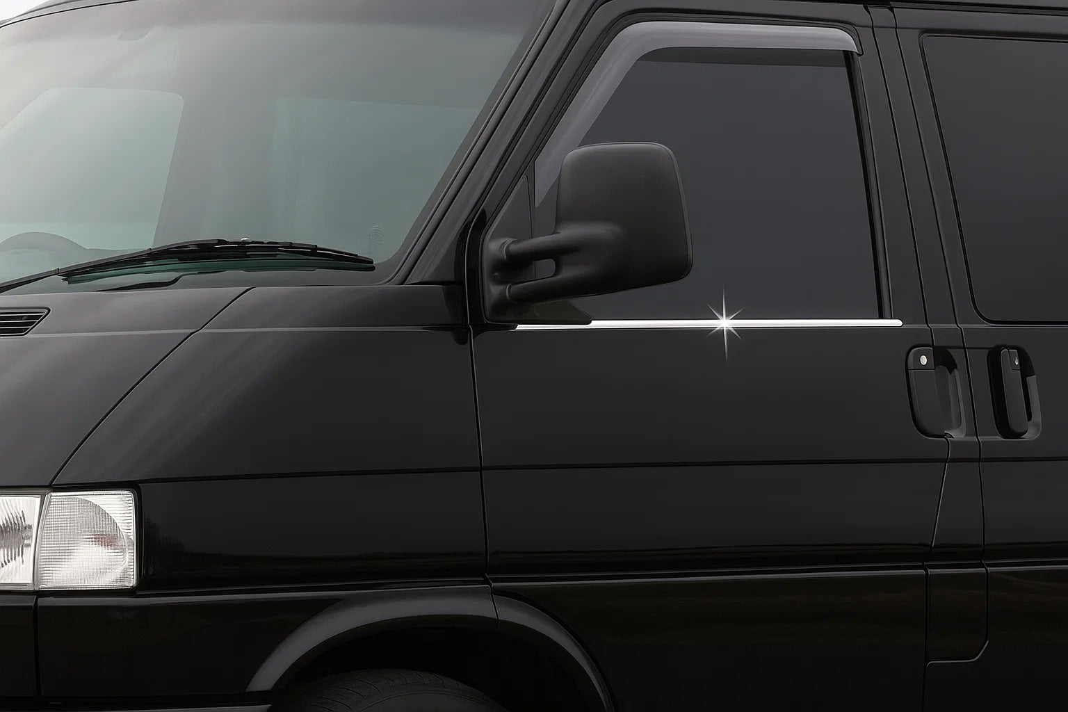 Window Trim Moldings Stainless Steel (2 pcs) for Volkswagen T4 Caravelle/Multivan 1990-2003 - image 1
