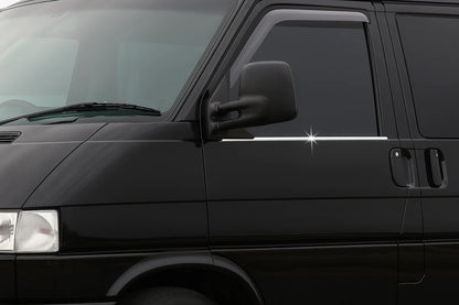 Exterior window trim (2 pcs, stainless steel) for Volkswagen T4 Transporter 1990-2003 - image 1