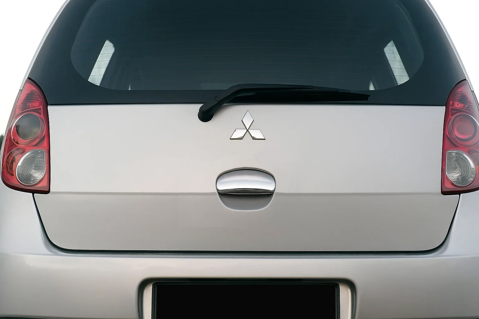Rear door handle cover (stainless steel) for Mitsubishi Colt 2004-2012 - image 1