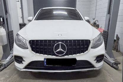 Front Grille GT Panamericana Black (2015-2019) for Mercedes GLC X253 2015-2022 - image 3