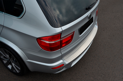 Rear Bumper Protector OmsaLine (Stainless Steel) for BMW X5 E70 2007-2013 - image 3