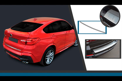 Stainless Steel Rear Bumper Protector OmsaLine for BMW X4 F26 2014-2018 - image 1