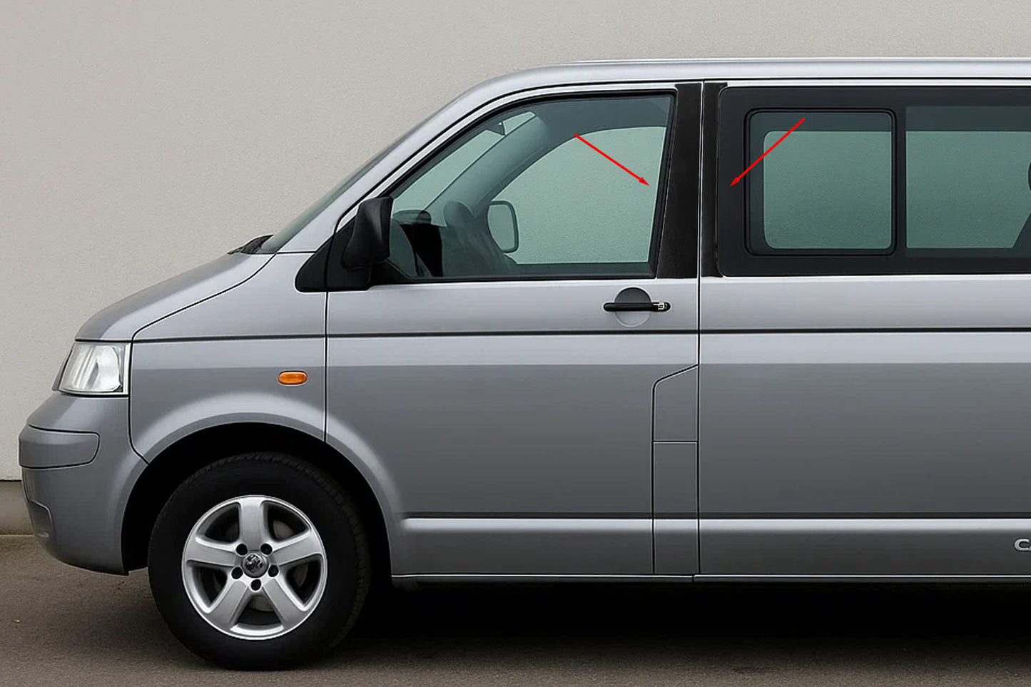 Door Pillar Covers EuroCap for Volkswagen T5 Caravelle 2004-2010 - image 1